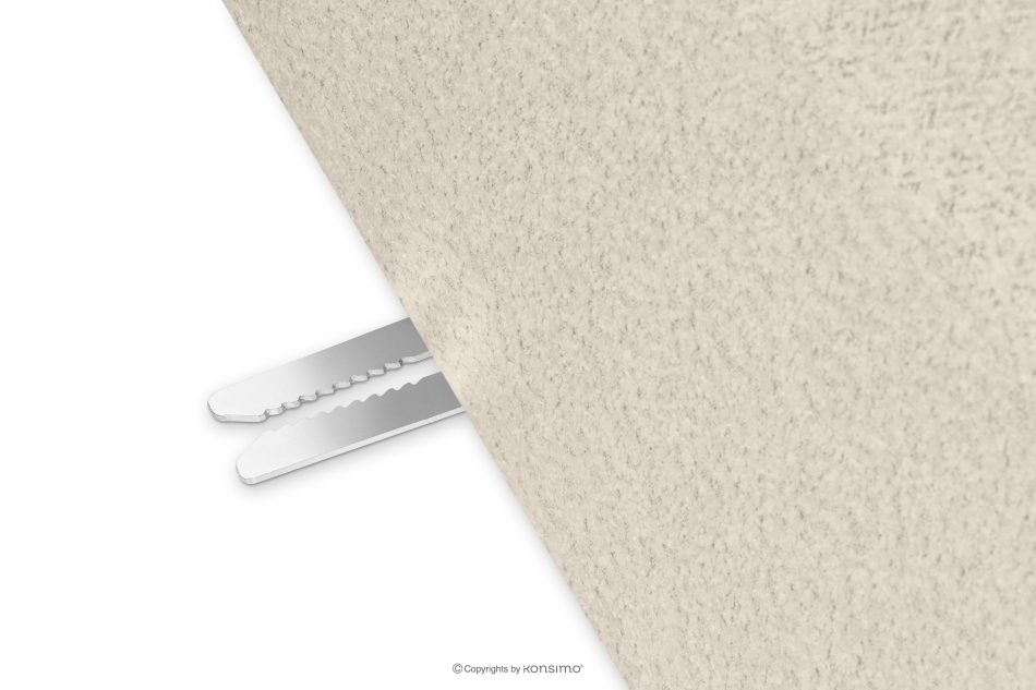 ZUCCO Modulares Ecksofa in organischer Form Bouclé-Stoff rechts hellbeige hellbeige - Foto 9