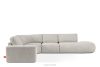 ZUCCO Modulares Ecksofa in organischer Form Bouclé-Stoff rechts braun braun - Foto 1
