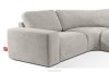 ZUCCO Modulares Ecksofa in organischer Form Bouclé-Stoff rechts braun braun - Foto 6