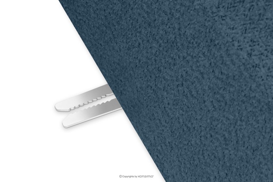 ZUCCO Modulares Ecksofa in organischer Form Bouclé-Stoff rechts dunkelblau dunkelblau - Foto 9