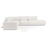 ZUCCO Modulares Ecksofa in organischer Form Bouclé-Stoff rechts ecru ecru - Foto 1
