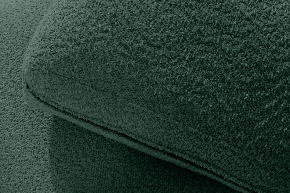 ZUCCO Große modulare Ecksofa aus Bouclé-Stoff links grün grün - Foto 7