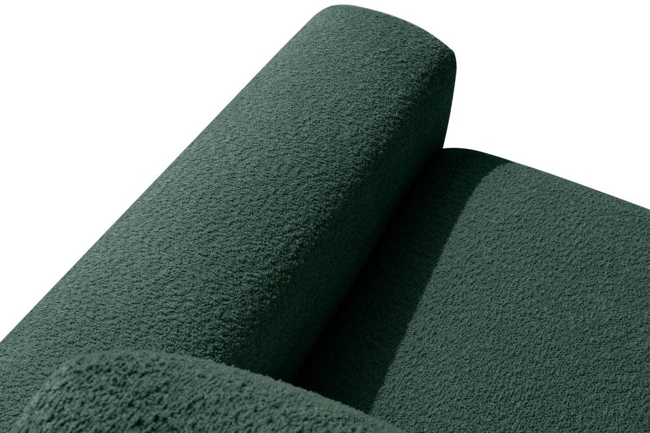 ZUCCO Große modulare Ecksofa aus Bouclé-Stoff links grün grün - Foto 8