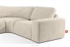 ZUCCO Großes modulares Ecksofa aus Bouclé-Stoff links hellbeige hellbeige - Foto 6