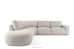 ZUCCO, https://konsimo.de/kollektion/zucco/ Großes modulares Ecksofa aus Bouclé-Stoff links braun braun - Foto