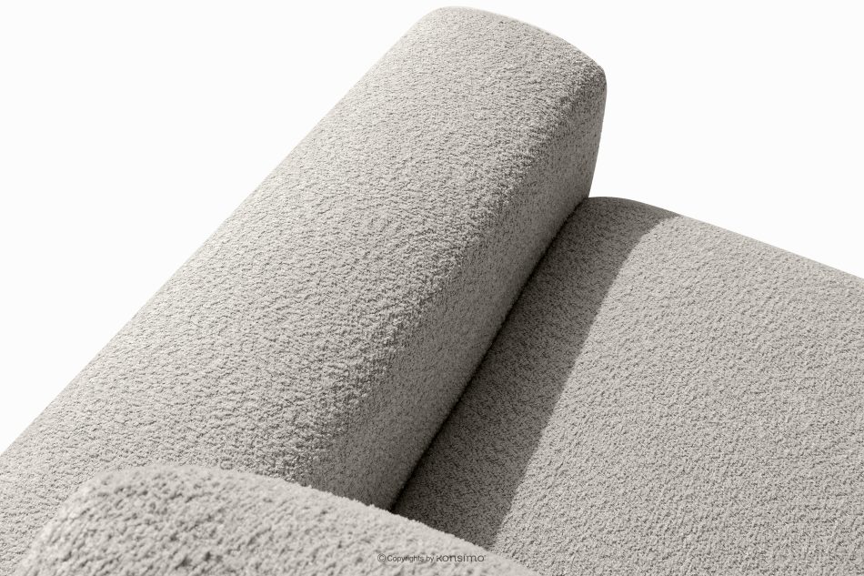 ZUCCO Großes modulares Ecksofa aus Bouclé-Stoff links braun braun - Foto 8