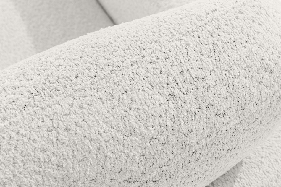 ZUCCO Großes modulares Ecksofa aus Bouclé-Stoff rechts ecru ecru - Foto 6