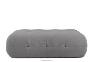 Gesteppter Sitzhocker in Grau