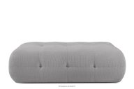 Gesteppter Sitzhocker in Hellgrau