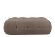 Gesteppter Sitzhocker in Braun