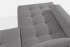 ALIGRA Ecksofa mit Steppung aus Chenille-Stoff links grau grau - Foto 10