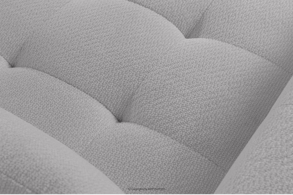 ALIGRA Ecksofa mit Steppung aus Chenille-Stoff links hellgrau hellgrau - Foto 8