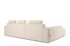 ALIGRA Ecksofa mit Steppung aus Chenille-Stoff links hellbeige hellbeige - Foto 4