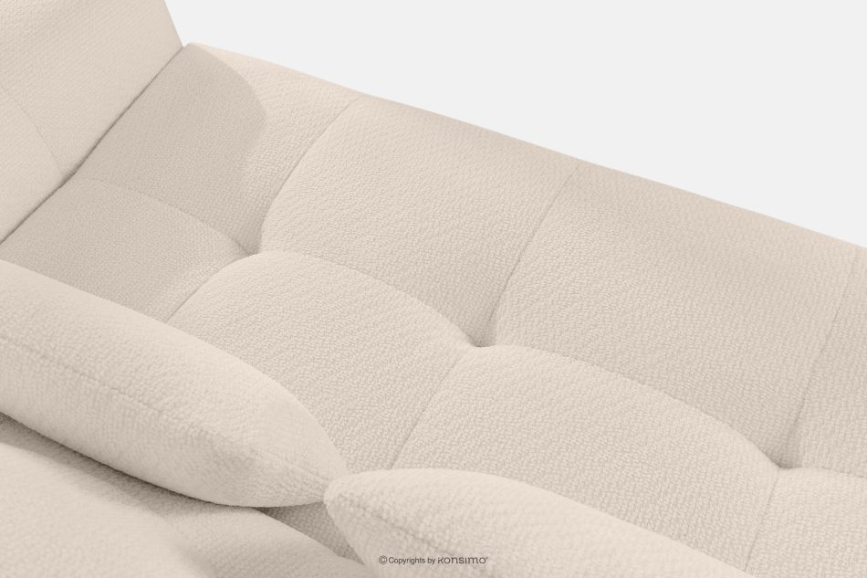 ALIGRA Ecksofa mit Steppung aus Chenille-Stoff links hellbeige hellbeige - Foto 4