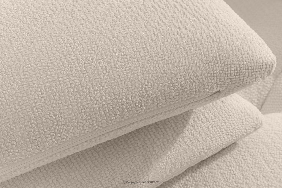 ALIGRA Ecksofa mit Steppung aus Chenille-Stoff links hellbeige hellbeige - Foto 7