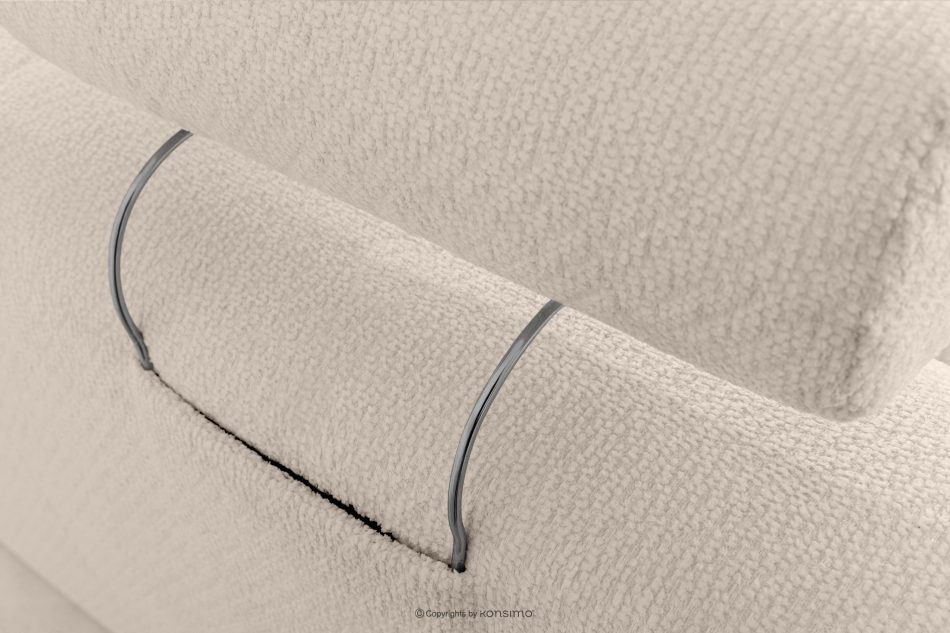 ALIGRA Ecksofa mit Steppung aus Chenille-Stoff links hellbeige hellbeige - Foto 13