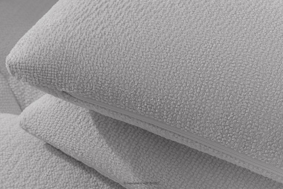 ALIGRA Ecksofa mit Steppung aus Chenille-Stoff rechts hellgrau hellgrau - Foto 7