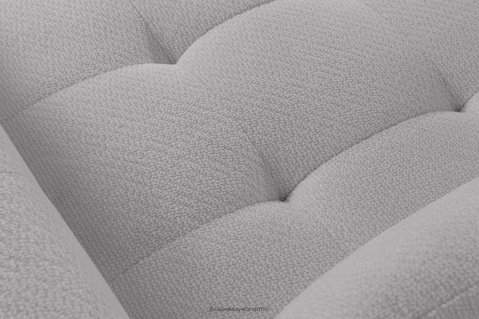 ALIGRA Ecksofa mit Steppung aus Chenille-Stoff rechts hellgrau hellgrau - Foto 8