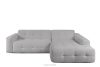 ALIGRA Ecksofa mit Steppung aus Chenille-Stoff rechts hellgrau hellgrau - Foto 15