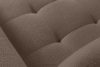 ALIGRA Ecksofa mit Steppung aus Chenille-Stoff rechts braun braun - Foto 9