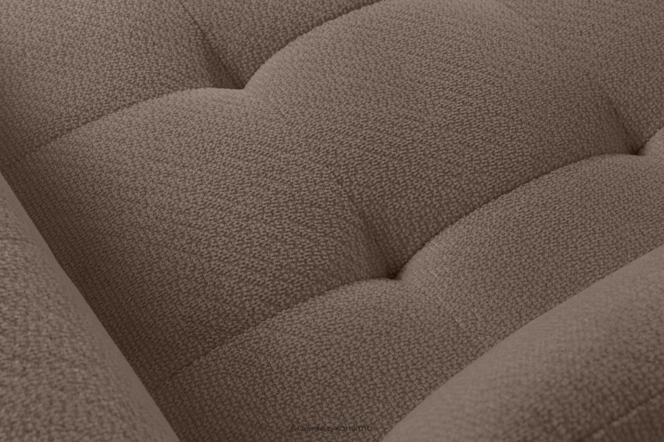 ALIGRA Ecksofa mit Steppung aus Chenille-Stoff rechts braun braun - Foto 8