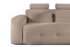 ALIGRA Ecksofa mit Steppung aus Chenille-Stoff rechts hellbraun hellbraun - Foto 6