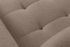 ALIGRA Ecksofa mit Steppung aus Chenille-Stoff rechts hellbraun hellbraun - Foto 9