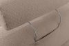 ALIGRA Ecksofa mit Steppung aus Chenille-Stoff rechts hellbraun hellbraun - Foto 14