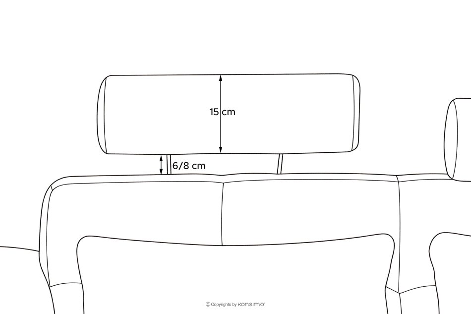 ALIGRA Ecksofa mit Steppung aus Chenille-Stoff rechts braun braun - Foto 17