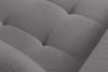 ALIGRA Wohnzimmermöbel-Set linke Eckcouch und Hocker aus Chenille-Stoff mit Steppung in Grau grau - Foto 11