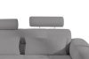 ALIGRA Wohnzimmermöbel-Set linke Eckcouch und Hocker aus Chenille-Stoff mit Steppung in Grau grau - Foto 14