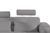 ALIGRA Wohnzimmermöbel-Set linke Eckcouch und Hocker aus Chenille-Stoff mit Steppung in Grau grau - Foto 15