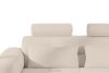 ALIGRA Wohnzimmermöbel-Set rechtes Ecksofa und Hocker aus Chenille-Stoff mit Steppung hellbeige hellbeige - Foto 13