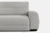 BLUME Modernes Ecksofa aus Chenille-Stoff links hellgrau hellgrau - Foto 7