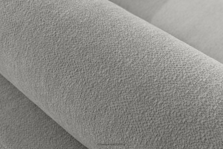 BLUME Modernes Ecksofa aus Chenille-Stoff links hellgrau hellgrau - Foto 7