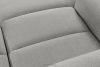 BLUME Modernes Ecksofa aus Chenille-Stoff links hellgrau hellgrau - Foto 10