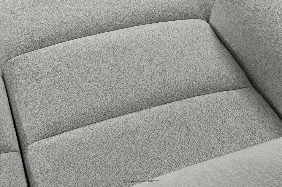 BLUME Modernes Ecksofa aus Chenille-Stoff links hellgrau hellgrau - Foto 9
