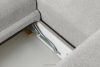 BLUME Modernes Ecksofa aus Chenille-Stoff links hellgrau hellgrau - Foto 15