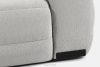BLUME Modernes Ecksofa aus Chenille-Stoff links hellgrau hellgrau - Foto 16