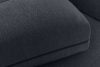 BLUME Modernes Ecksofa aus Chenille-Stoff links graphit graphit - Foto 9
