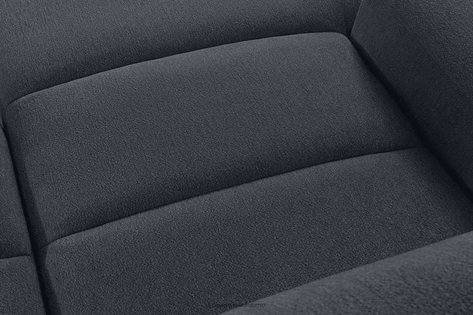 BLUME Modernes Ecksofa aus Chenille-Stoff links graphit graphit - Foto 9