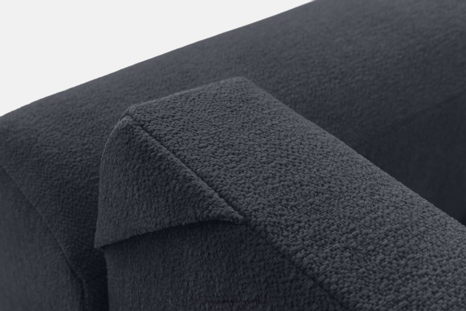 BLUME Modernes Ecksofa aus Chenille-Stoff links graphit graphit - Foto 11