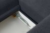 BLUME Modernes Ecksofa aus Chenille-Stoff links graphit graphit - Foto 15