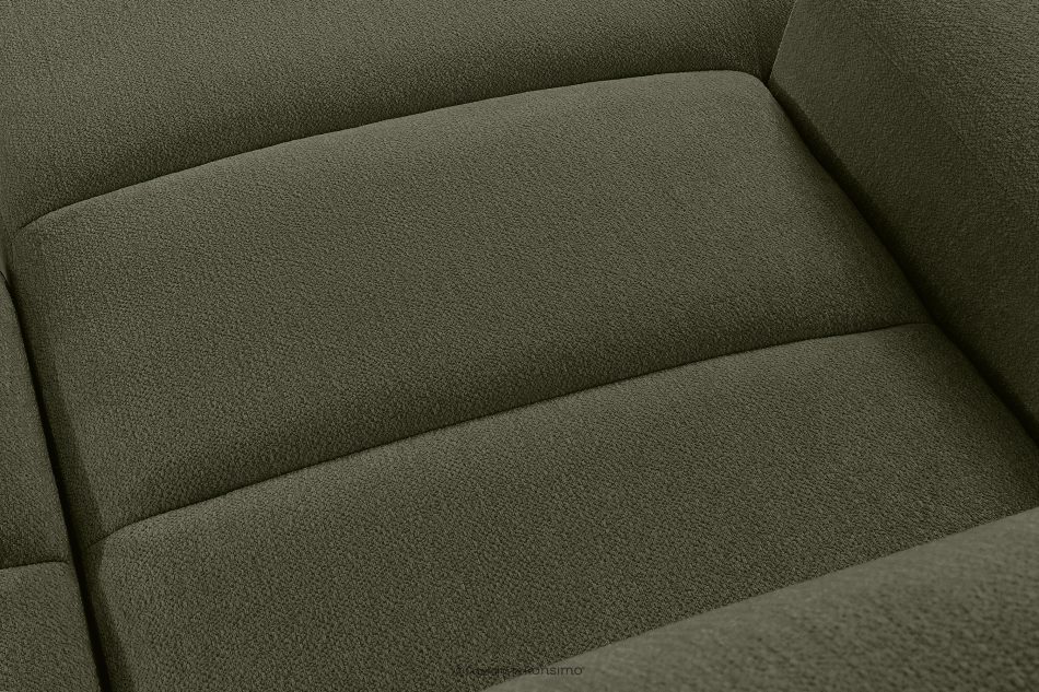 BLUME Modernes Ecksofa aus Chenille-Stoff links dunkelgrün dunkelgrün - Foto 9