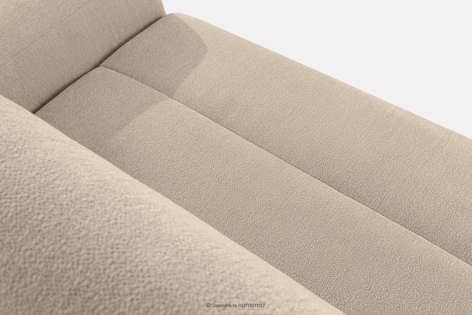 BLUME Modernes Ecksofa aus Chenille-Stoff links cremefarben cremefarbe - Foto 5