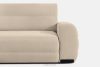 BLUME Modernes Ecksofa aus Chenille-Stoff links cremefarben cremefarbe - Foto 7