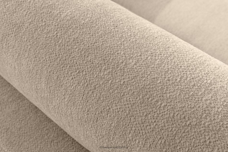 BLUME Modernes Ecksofa aus Chenille-Stoff links cremefarben cremefarbe - Foto 7