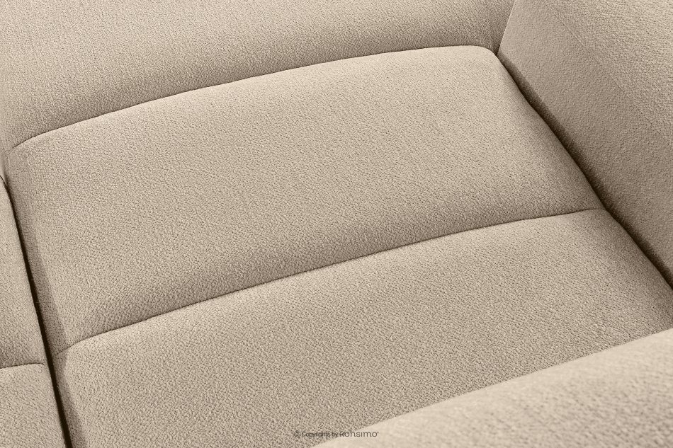 BLUME Modernes Ecksofa aus Chenille-Stoff links cremefarben cremefarbe - Foto 9