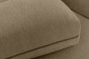 BLUME Modernes Ecksofa aus Chenille-Stoff links dunkelbeige dunkelbeige - Foto 9
