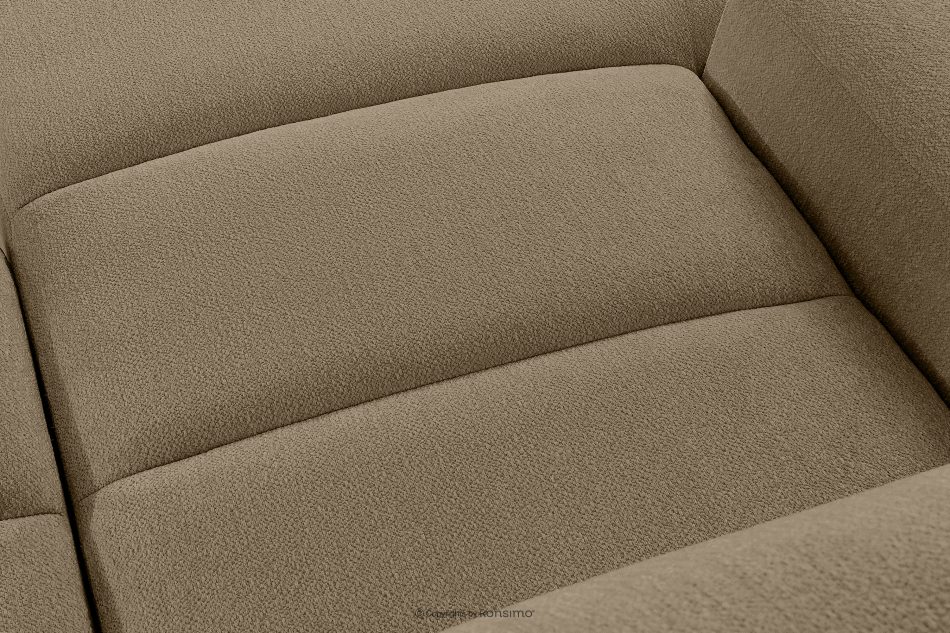 BLUME Modernes Ecksofa aus Chenille-Stoff links dunkelbeige dunkelbeige - Foto 9